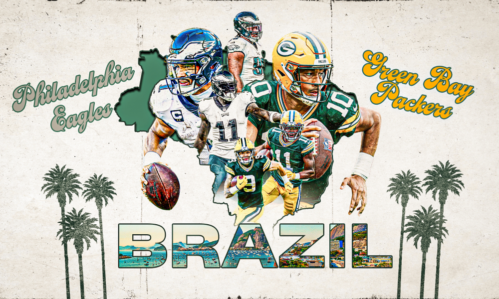 Eagles & Packers Brazil Poster